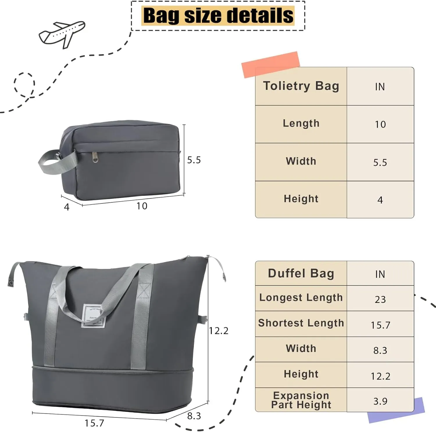 Grey Luggage Sets 5 Piece Suitcases with Wheels, Travel Suitcase Set Lightweight ABS Soft Case Luggage with TSA Lock Spinner Wheels Durable Luggage (Grey, 20" 24" 28")