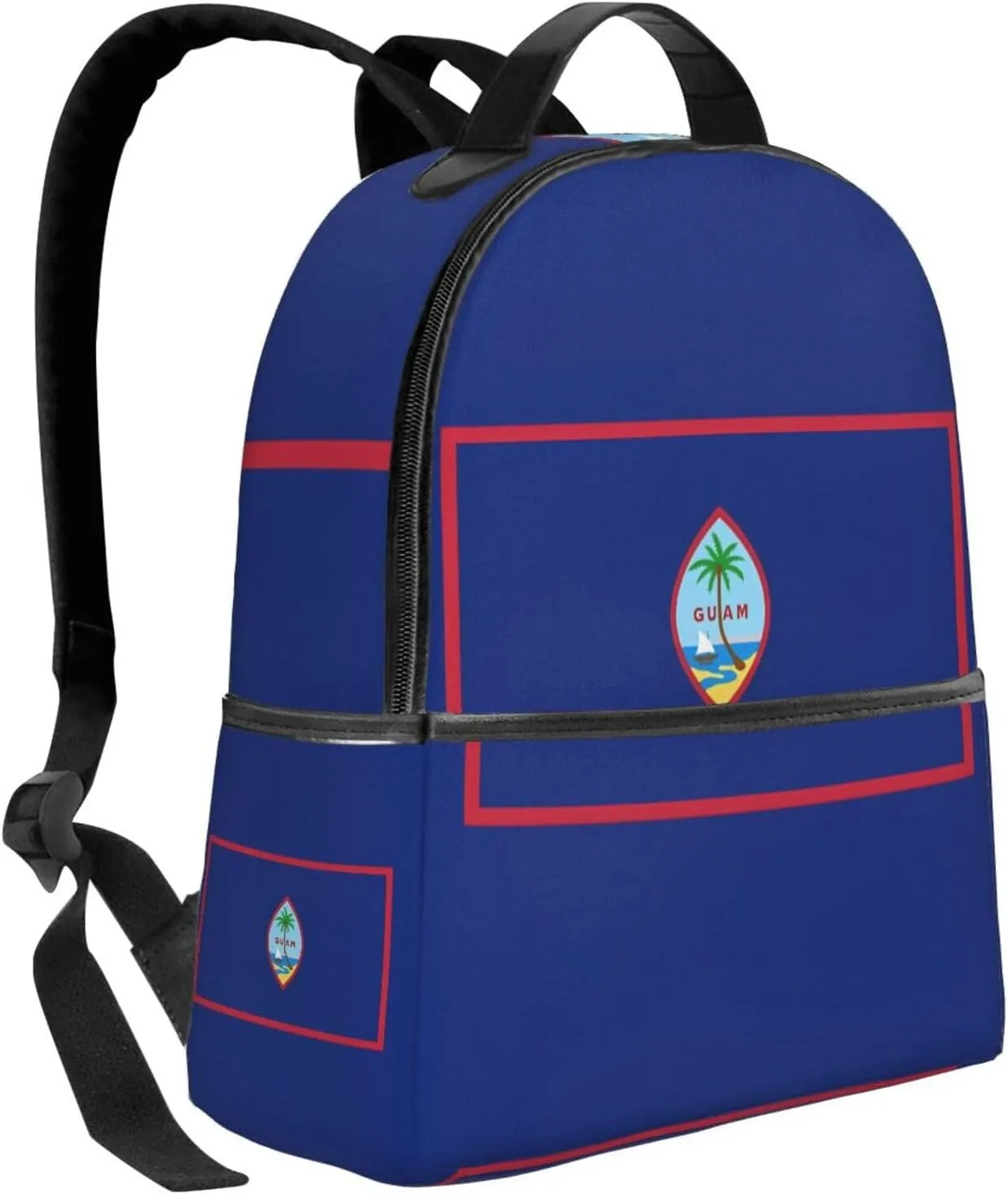 Guam Flag Casual Backpacks Laptop Backpack Carry-on Daypack Sports Travel Rucksack Lightweight Working Bag for Outdoor Hiking Cycling Walking
