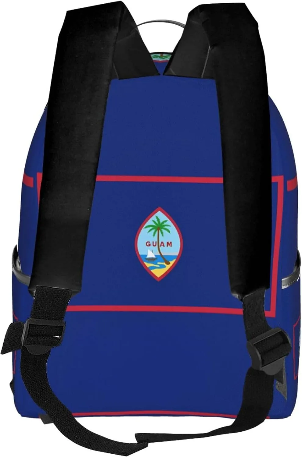Guam Flag Casual Backpacks Laptop Backpack Carry-on Daypack Sports Travel Rucksack Lightweight Working Bag for Outdoor Hiking Cycling Walking