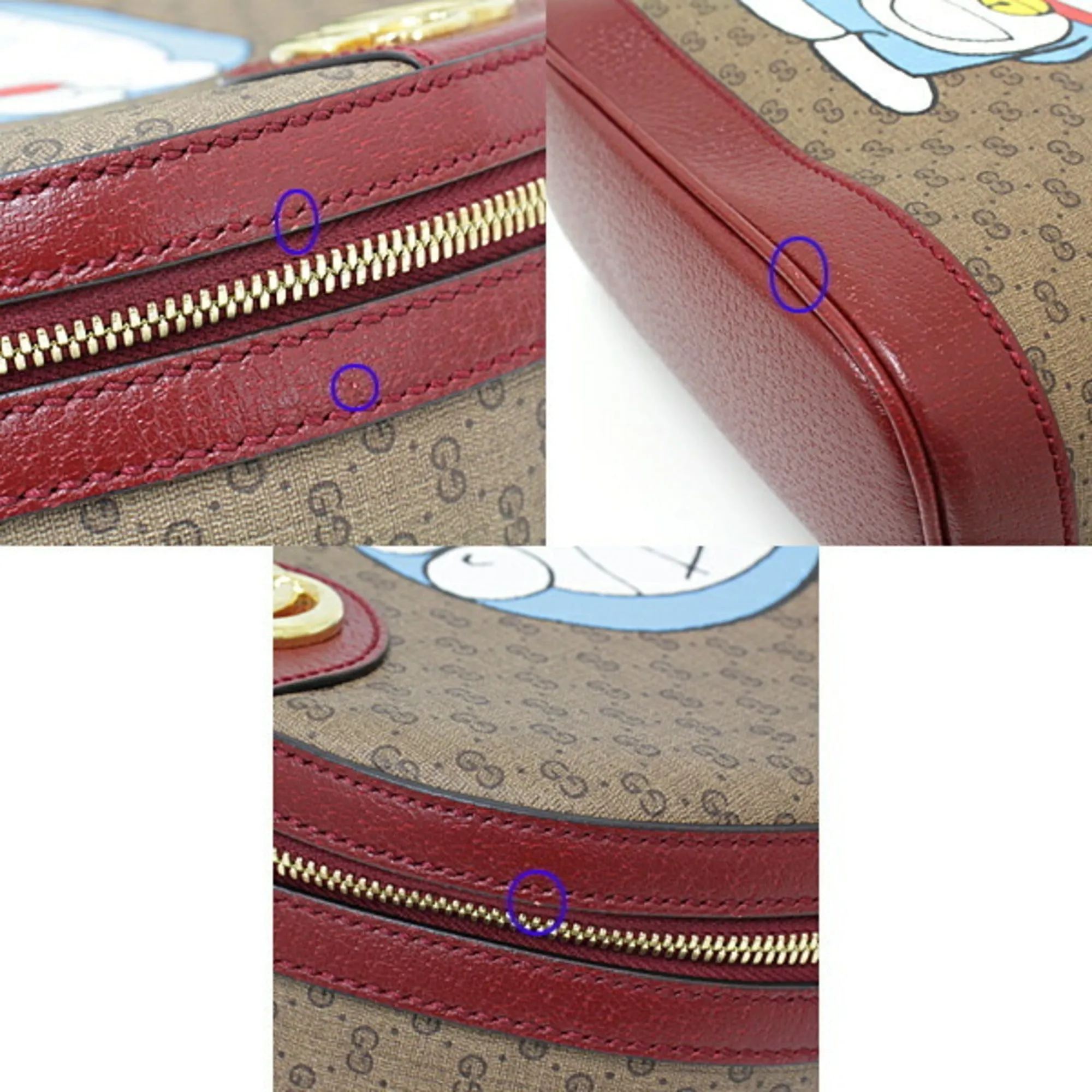 Gucci Doraemon x Small Backpack 647816 Mini GG Supreme Canvas with Shopper