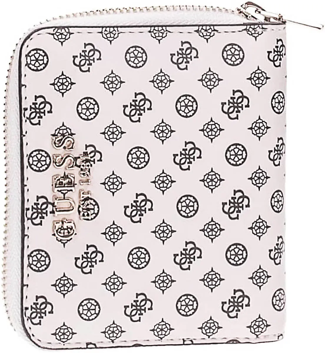 Guess Emilee SLG Zip Around Purse In Stone For Women