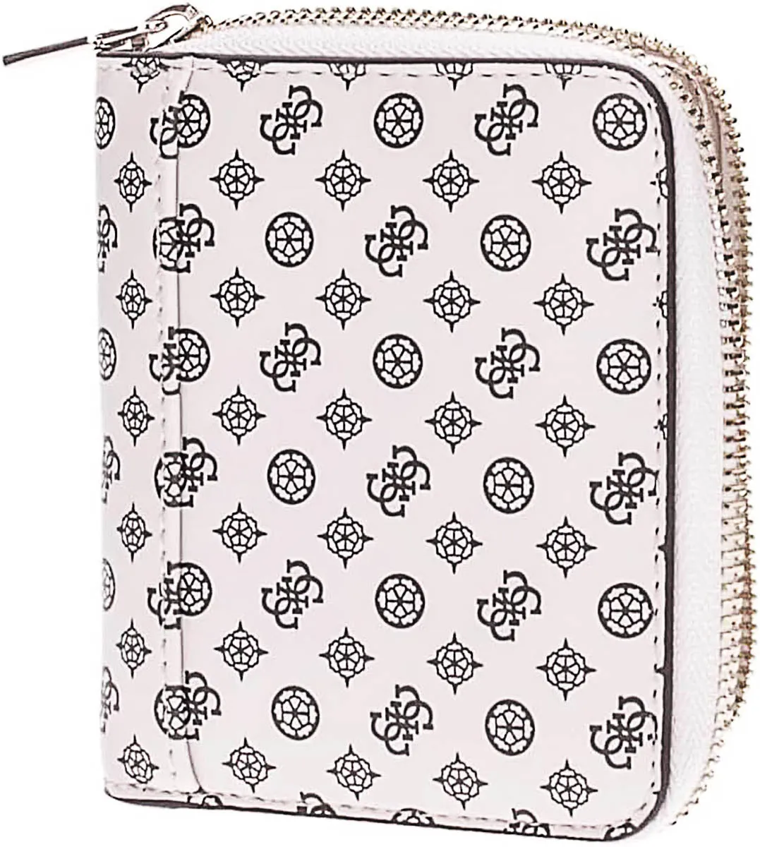 Guess Emilee SLG Zip Around Purse In Stone For Women