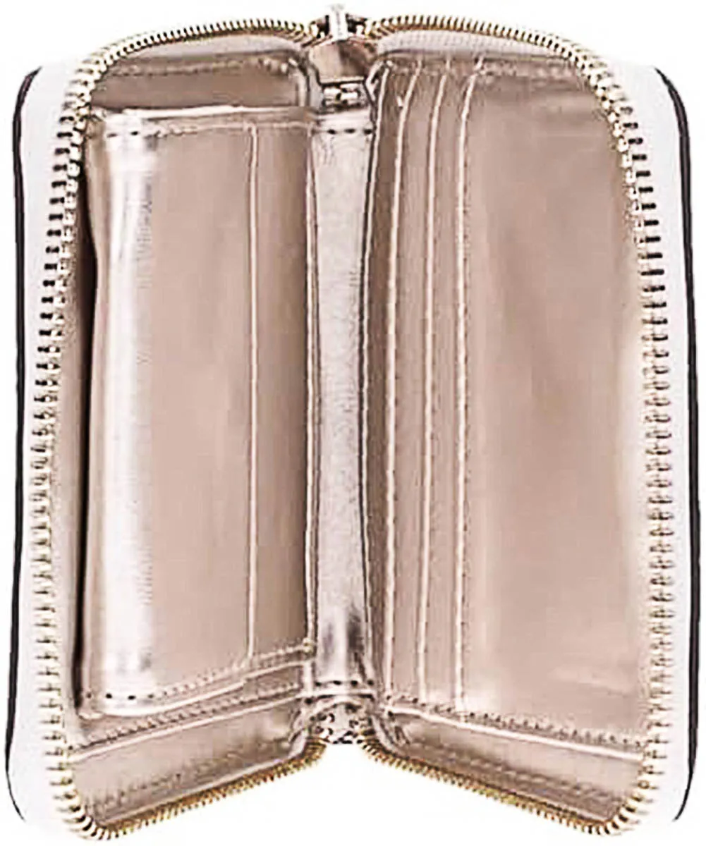 Guess Emilee SLG Zip Around Purse In Stone For Women