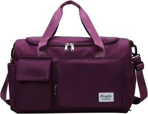 Gym Bag with Shoes Compartment,28L Travel Duffel Bags for Women,Weekender Bag for Yoga Workout Travel Sports