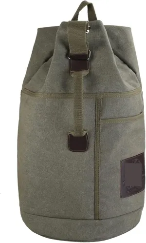 Gym Bags Mens Bag Outdoor Sports Duffle Bag Rucksack Tactical Canvas Backpack School Bag (Color : Khaki, Size : 30 L) (Green 60 L)