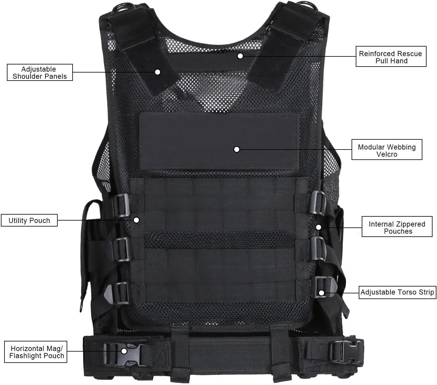 GZ XINXING S - 4XL Law Enforcement Tactical Airsoft Paintball Vest