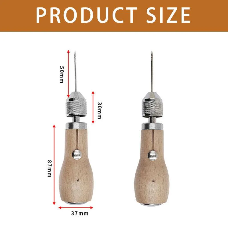 Hand Sewing Awl Kit for Leather Canvas and Heavy Fabric Repairs
