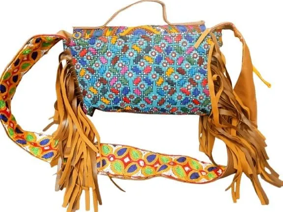 Handmade Sindhi Cultural Embroidered Clutch Bag for Women – Traditional Mirror Work Ethnic Purse for Weddings & Festivals.