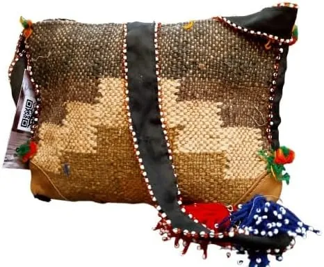 Handmade Sindhi Cultural Embroidered Clutch Bag for Women – Traditional Mirror Work Ethnic Purse for Weddings & Festivals.
