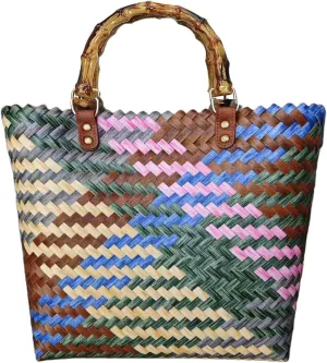 Handwoven Super Tote Bag for Women | Beach Bag Waterproof | Summer Beach, Pool, and Travel Handbag