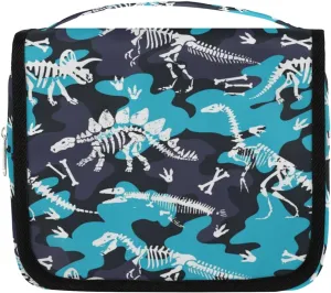 Hanging Toiletry Bag for Men Boys,Camo Camouflage Travel Cosmetic Makeup Bag Travel Organizer,Dinosaur Waterproof Travel Bag for Toiletries Accessories,Travel Essentials for Woman