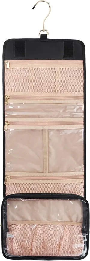 Hanging Toiletry Bag for Women Travel Makeup Bag Portable Toiletry Bag for Traveling Large Toiletries Bag for Women Cosmetic Essentials Organizer Toiletry Organizer for Bathroom Shower