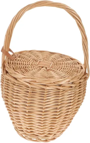 Happyyami 1Pc Hand Woven Bag Stylish Travel Handbag for Beach Vacation Versatile Tote for Lunch Everyday Use Fashionable Boho Design Selection