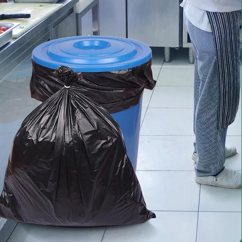 Heavy Duty Bin Liners 100PCS 4Sizes Black Refuse Sacks