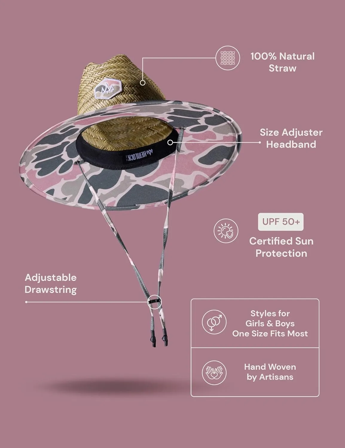Hemlock Hat Co. - Kids Straw Hats