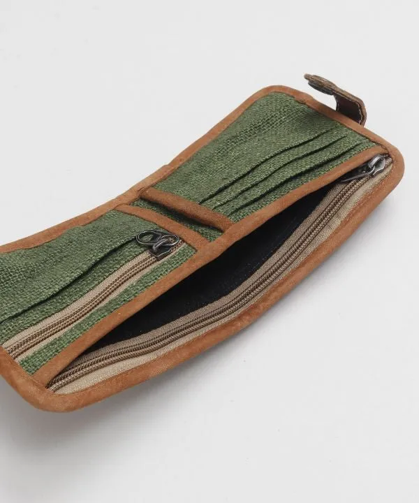 Hemp x Vintage Leather Wallet