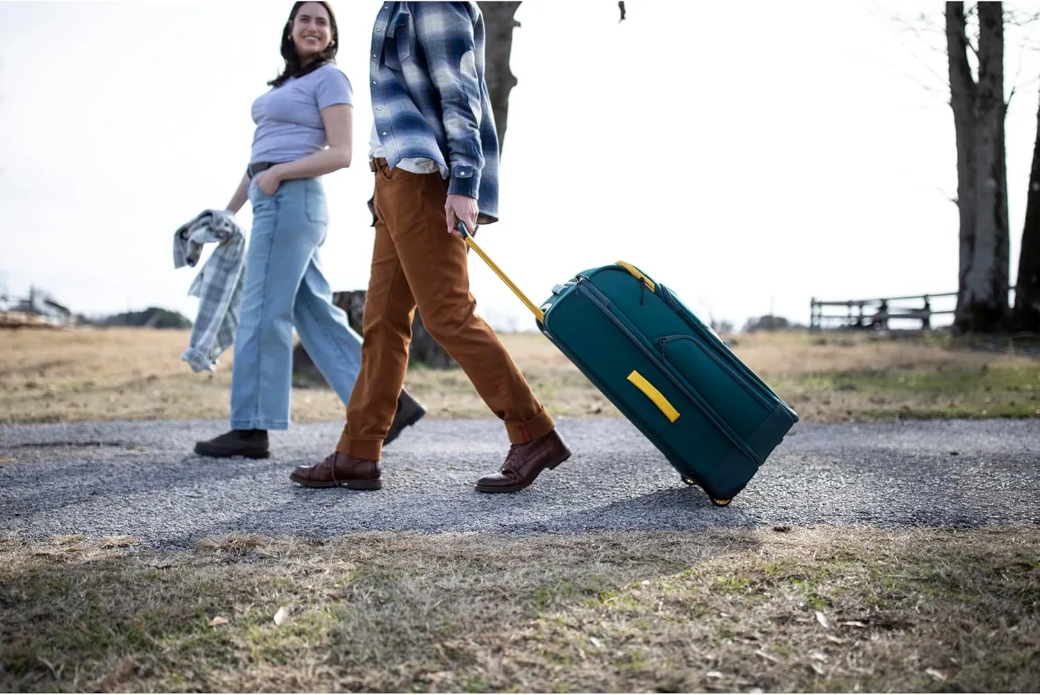High Sierra Hi-Life 28-Inch Medium Wheeled Duffle - Features Smooth Rolling Wheels, WetPak Pockets, Stack-It Strap, Adjustable Handle, Fleece Pocket, Padded Laptop Sleeve, Expandable - Green/Yellow