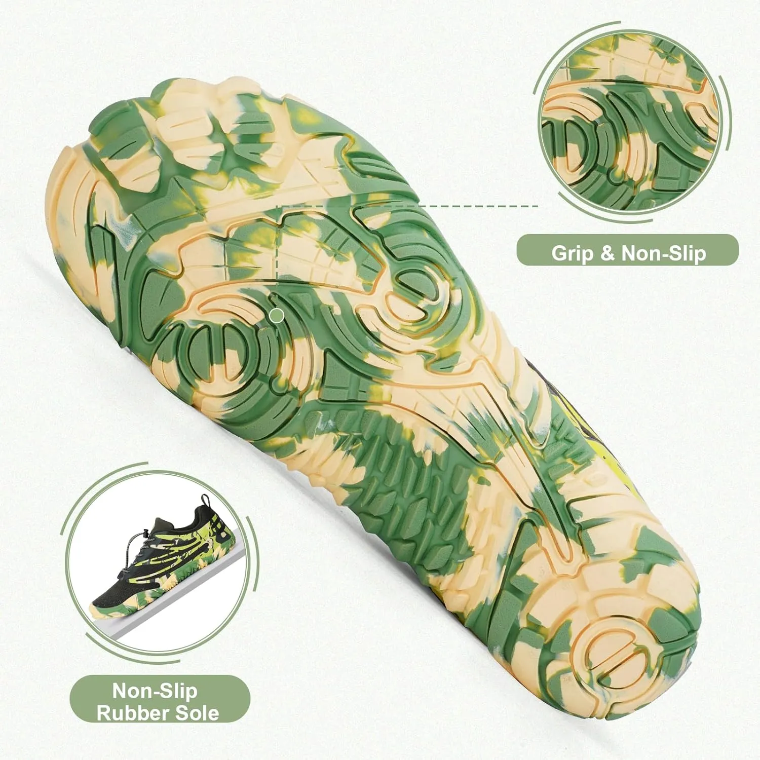 Hike Barefoot Shoes Women Men with Wide Toe Box Footwear Healthy Non-Slip Hike Beach Pool Aqua Swim Surf Hiking Running Athletic Water Shoe