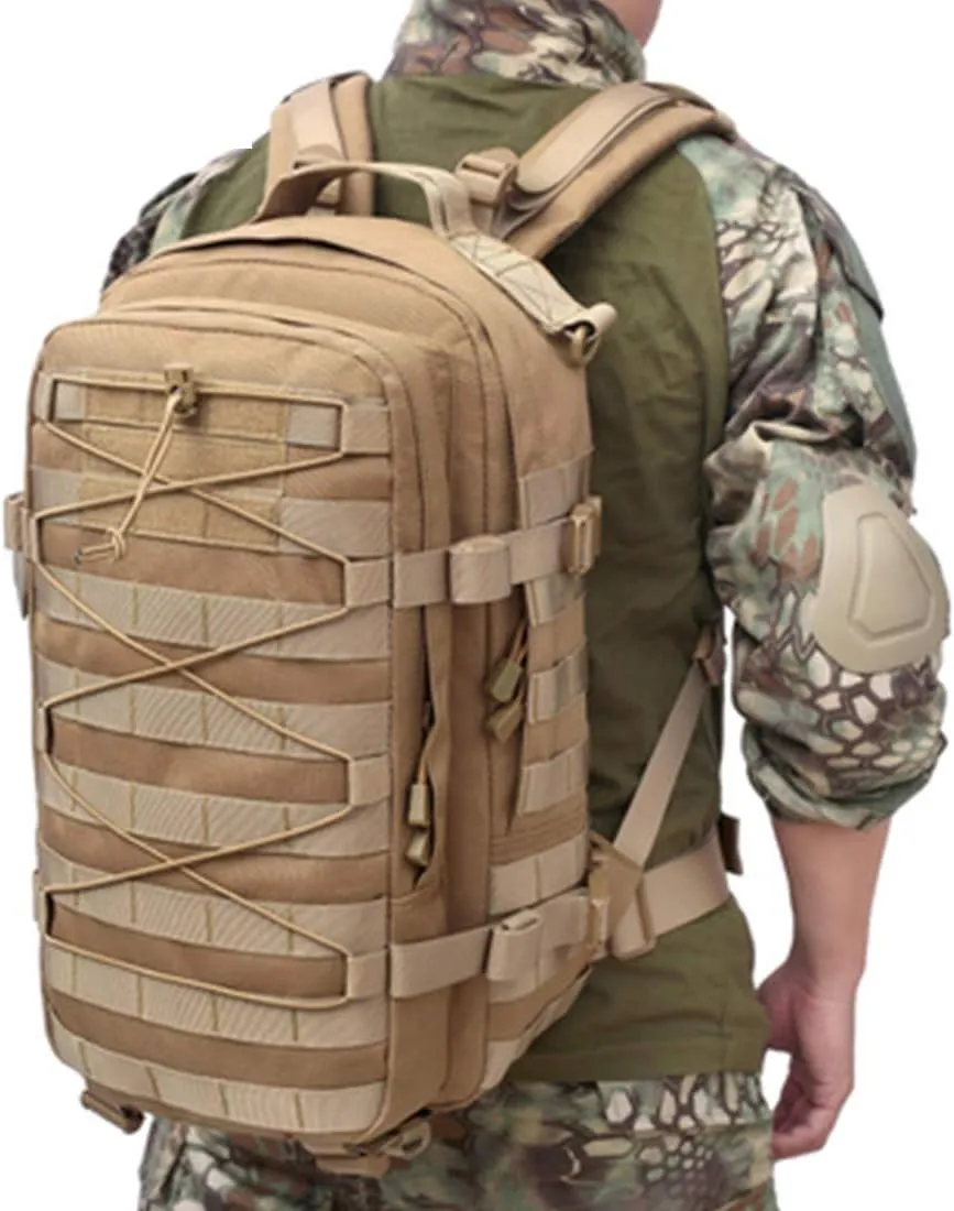 Hiking Backpack Waterproof Tactical Backpack Outdoor Rucksacks Sports Camping Hiking Trekking Bag Pouch Fishing Hunting Bag 35L