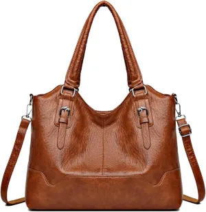 Hobo Bag for Women, Fashion Tote Bag Shoulder Satchel Purses Vegan Leather Large Crossbody Handbag with Guitar Strap