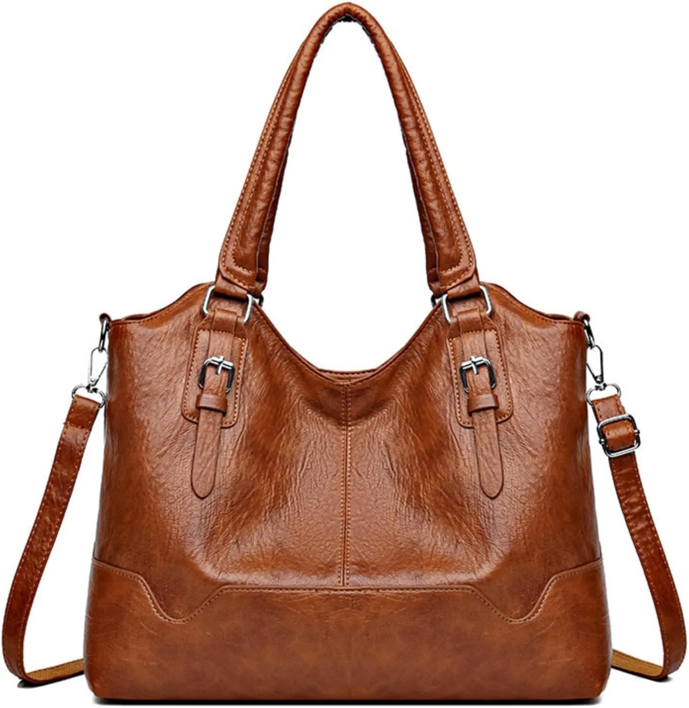 Hobo Bag for Women, Fashion Tote Bag Shoulder Satchel Purses Vegan Leather Large Crossbody Handbag with Guitar Strap
