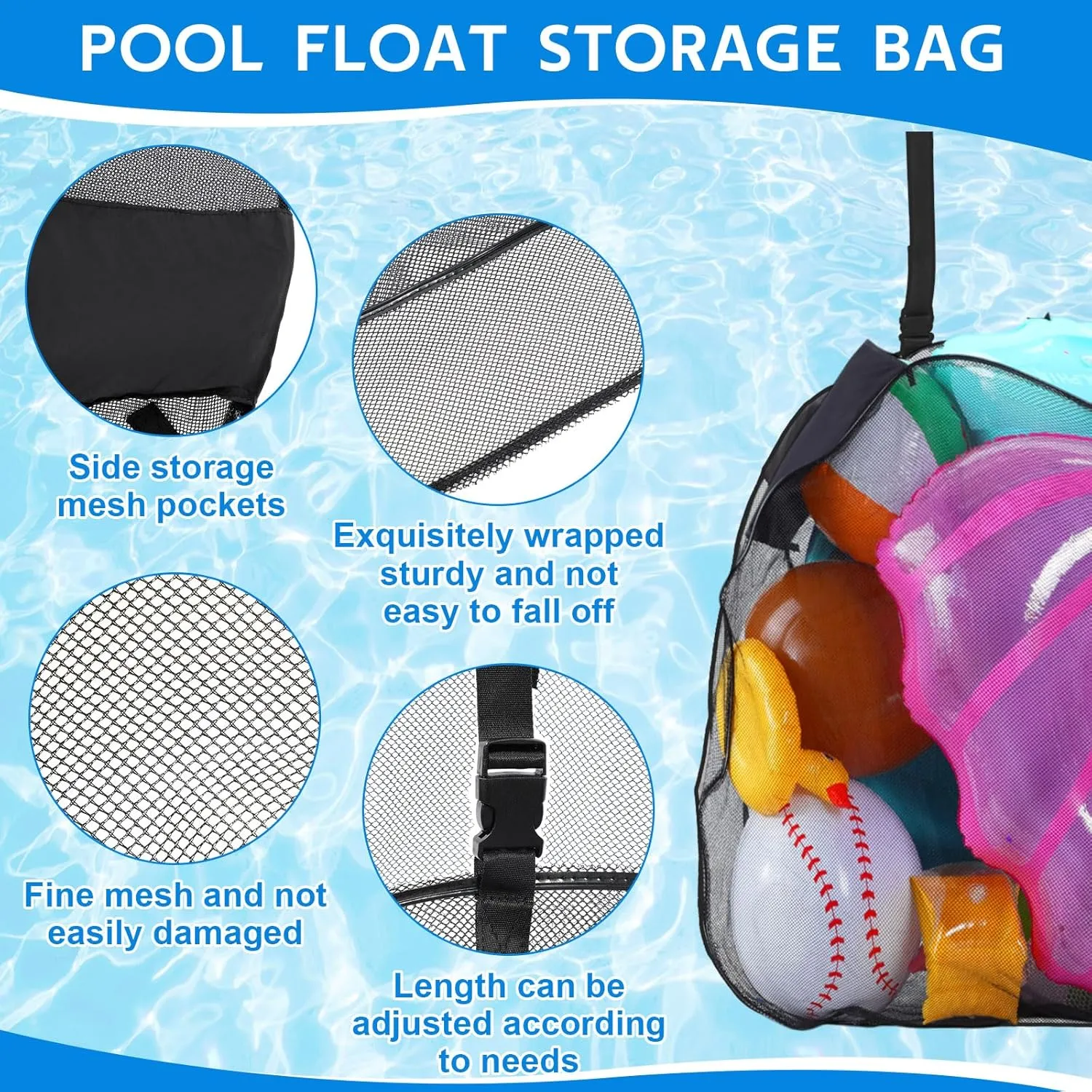 Honoson 12 Pcs Stainless Steel Solar Pool Lights for Above Ground Pools with 2 Hanging Storage Bag Waterproof Frame Swimming Pool Accessories(14 Pcs, Colorful Light)