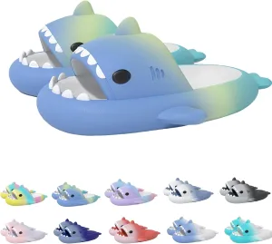 Hrtesus Sharklas Originales Kids, Sharklas Originales Para Niños, Kids Shark Slides, Shark Slippers for Boys Girls, Soft, Non-Slip