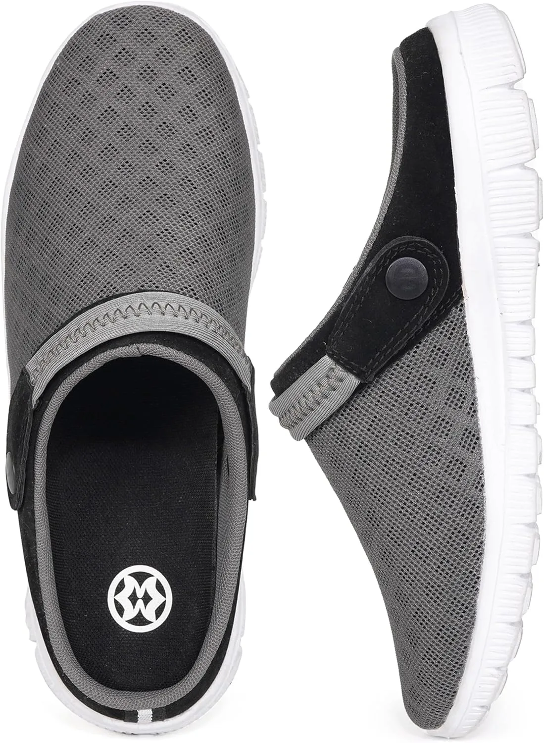 Hsyooes Mens Womens Mules & Clogs Garden Shoes Summer Breathable Mesh Slippers Non-Slip Outdoor Beach Sandals Unisex