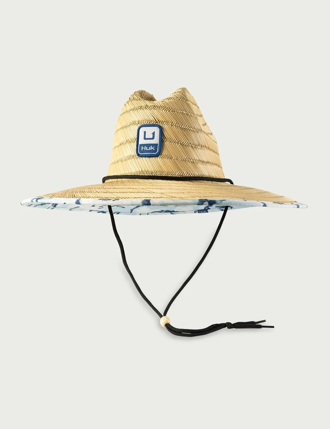 HUK Straw, Wide Brim Fishing & Beach Hat for Men