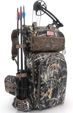 Hunting Backpacks for Men,Saddle Hunting Bag with Bow Holder, Large Compound Bow Hunting Backpack & Duffle Bags