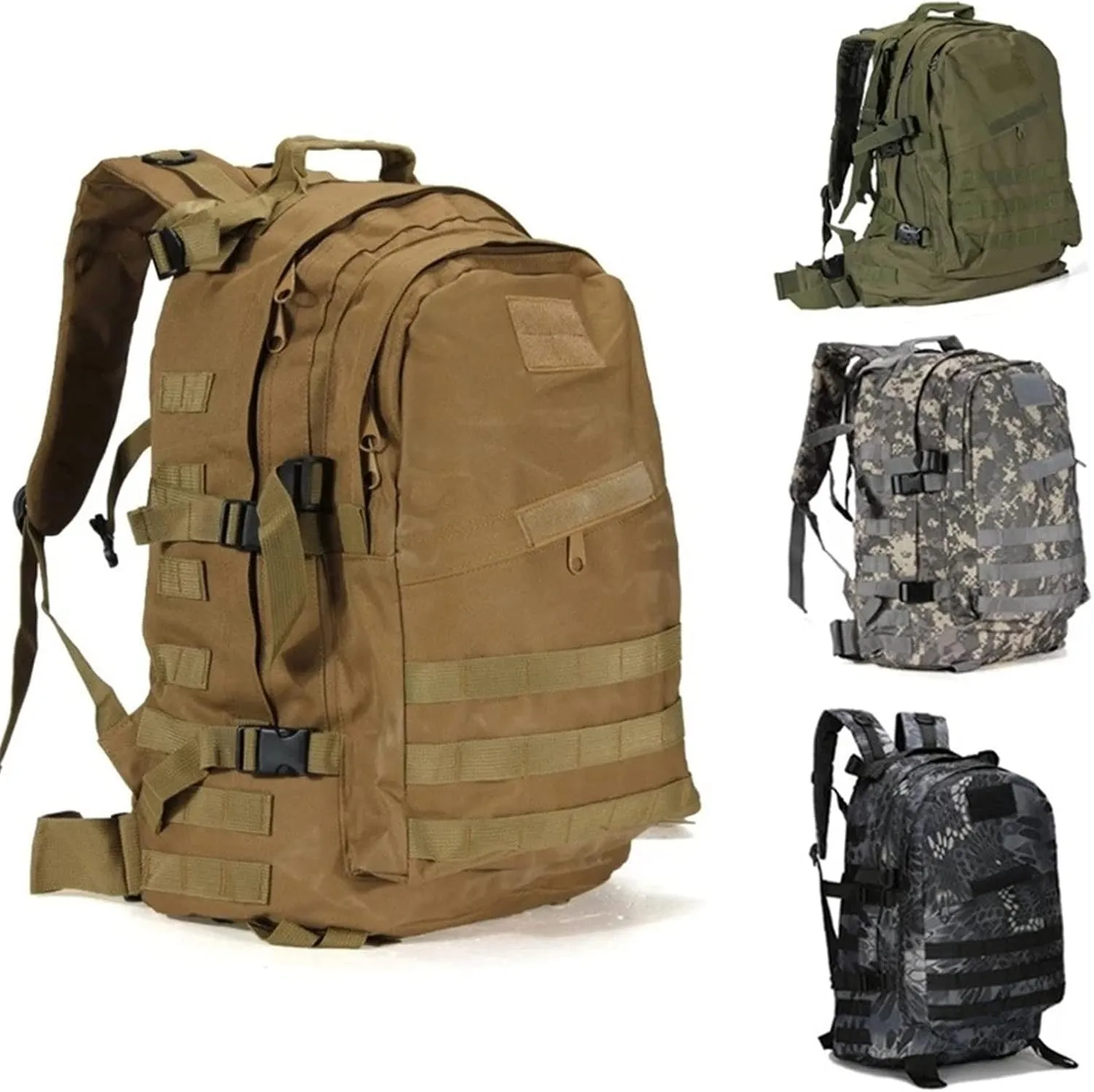 Hunting Backpacks Outdoor Waterproof Camping Hiking Backpack Camouflage Hunting Backpack Men's Backpack(C)
