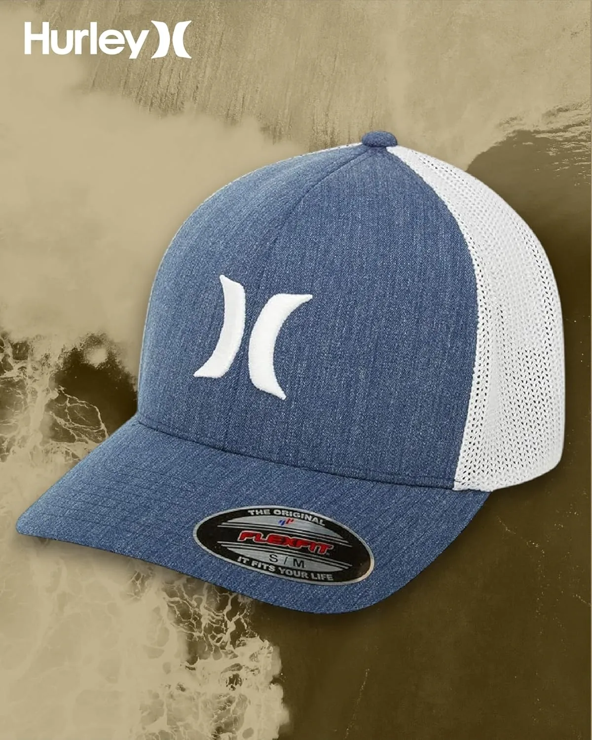 Hurley Men's Hat - Laguna Icon Mesh Fitted Trucker Cap