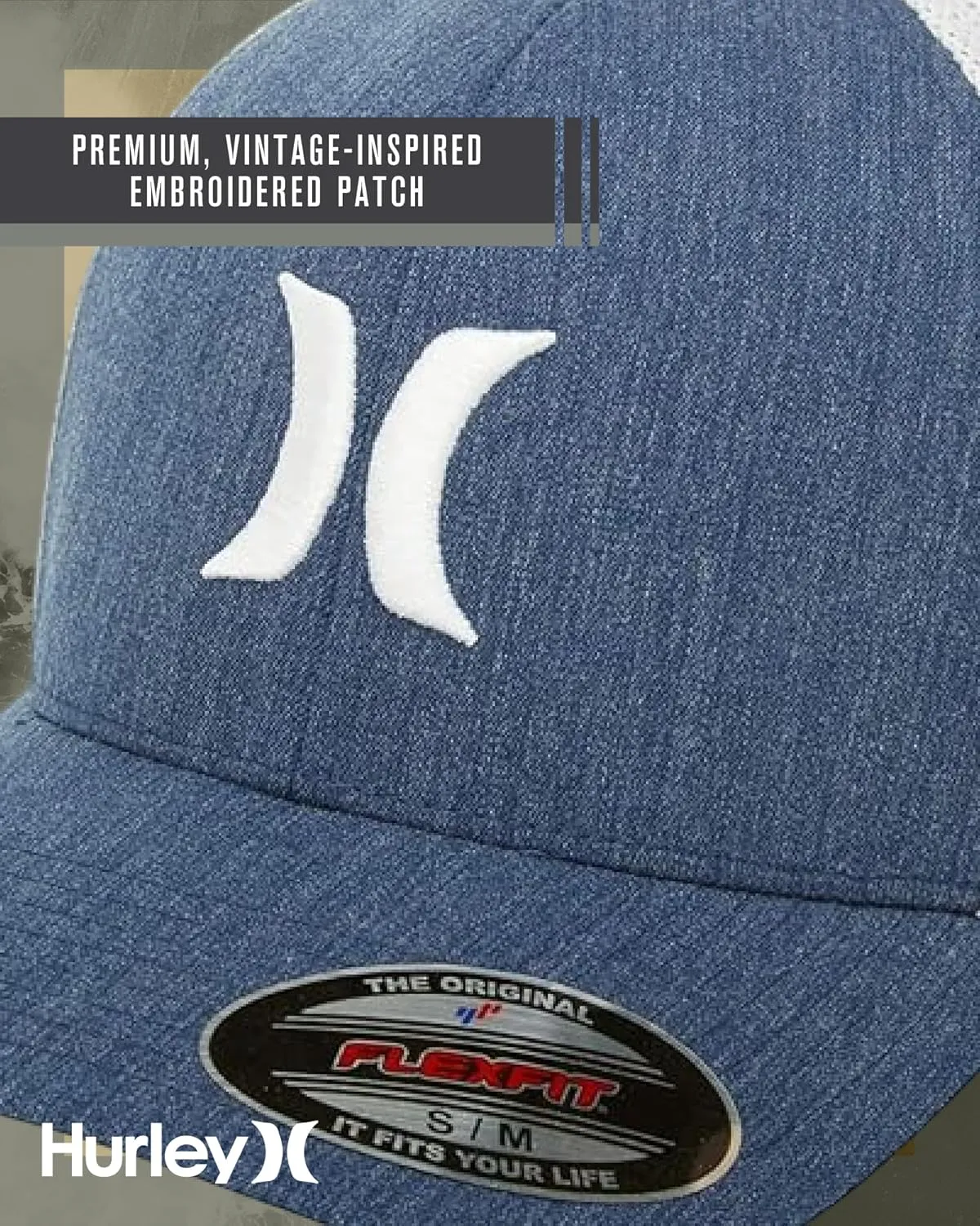 Hurley Men's Hat - Laguna Icon Mesh Fitted Trucker Cap