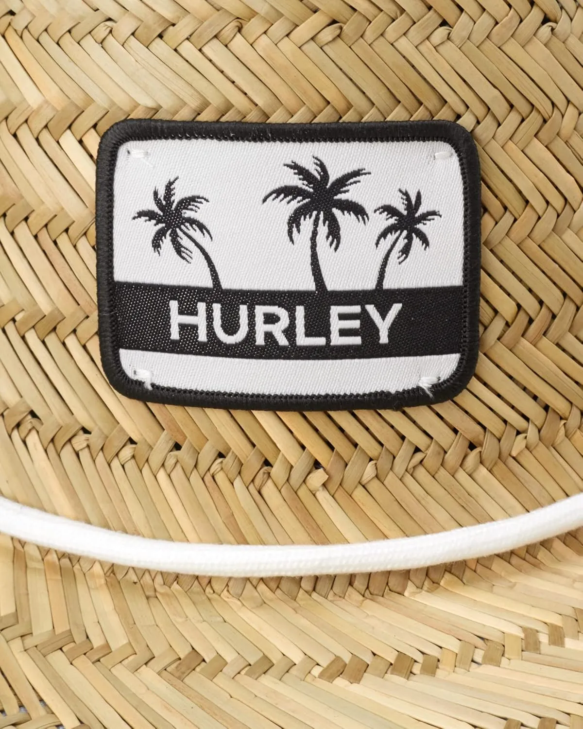 Hurley Women's Straw Hats - Real Straw Hat Medium Brim and Adjustable Chin Strap