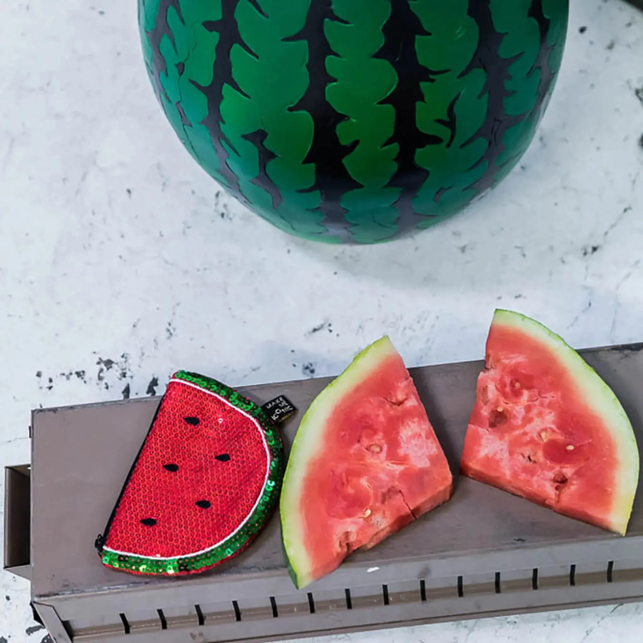 Iconic Sequin Purse - Watermelon