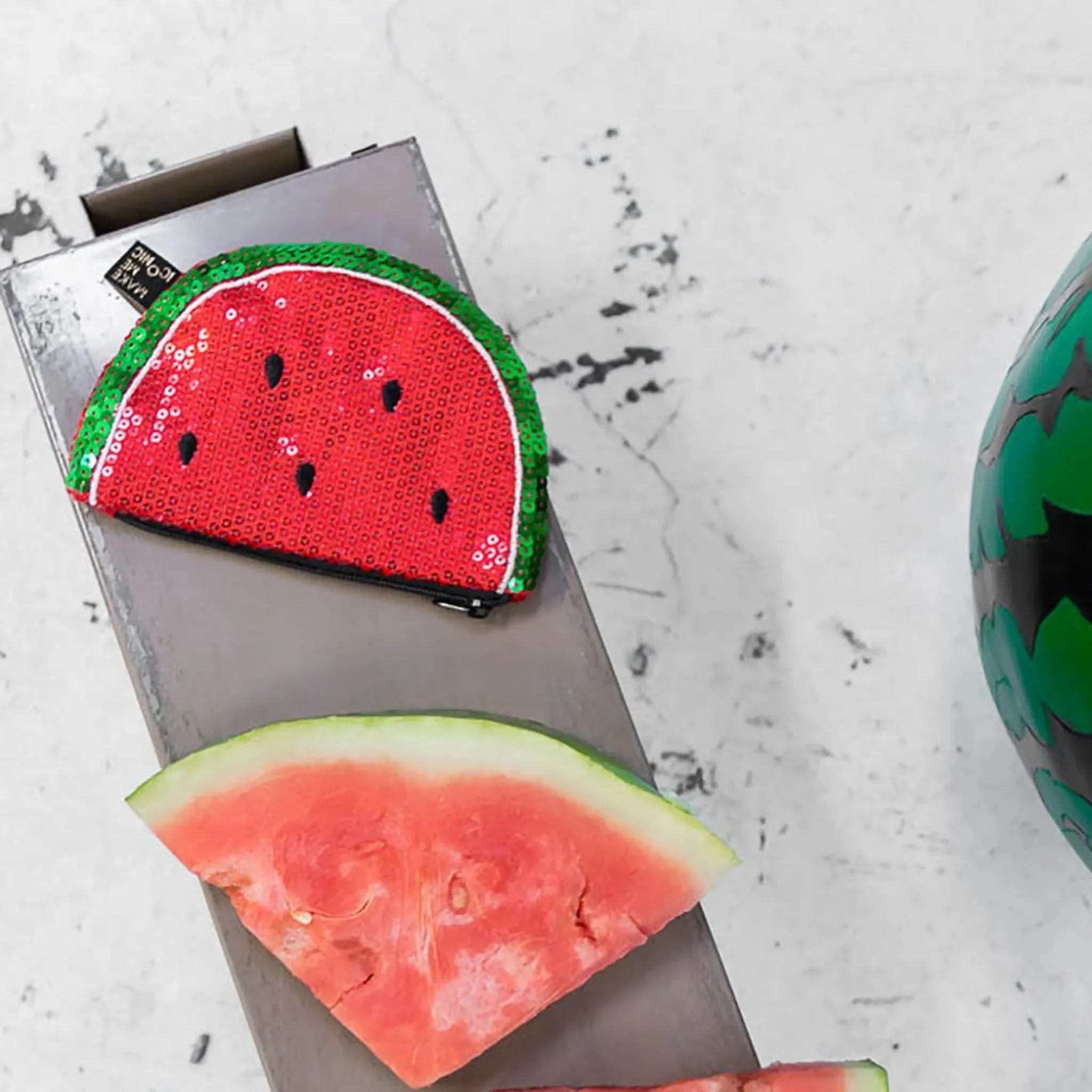 Iconic Sequin Purse - Watermelon