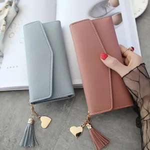 Incredible sale Gray Fashion Zipper Purses Wallets 2019 Section Leather Red Soft Simple Long Bag Womens Wallet PU Affordable Money Black White Clutch
