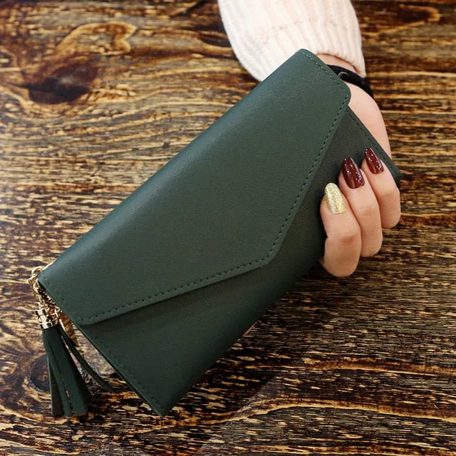 Incredible sale Gray Fashion Zipper Purses Wallets 2019 Section Leather Red Soft Simple Long Bag Womens Wallet PU Affordable Money Black White Clutch