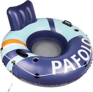 Inflatable River Tube Float, 53‘’Pool Float Adult, River Tubes for Floating Heavy Duty with Mesh Bottom, Water Tubes for Beach Lake Rafting, Comfortable Backrest & Cup Holders,450 lbs Weight Capacity