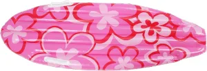 Inflatable Surfboard Raft, 43x16 Portable Pink Flower Pattern PVC Pool Float for for Pool Party Summer Water Fun