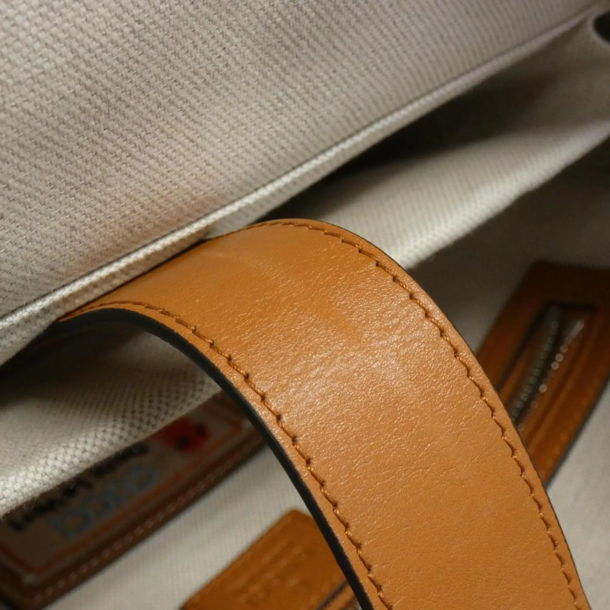 Interlocking Canvas Backpack with Dust Bag