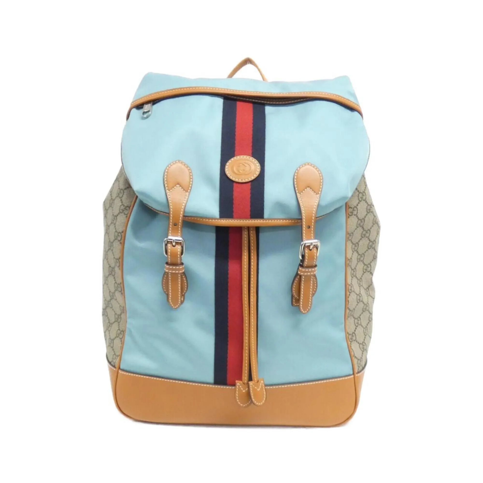 Interlocking Canvas Backpack with Dust Bag