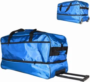 Iron Bar Blue Duffel: Essential for Travel, Camping & Hiking - Equipped with Smart Compartments, Ultra-Light Build 5.2 lbs