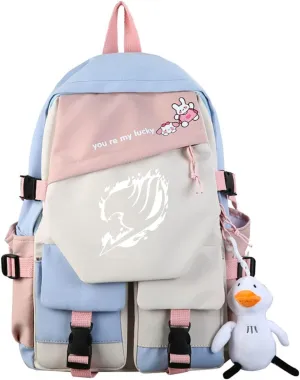 ISaikoy Anime Fairy Tail Backpack Bookbag Shoulder School Bag Daypack Laptop Bag 10