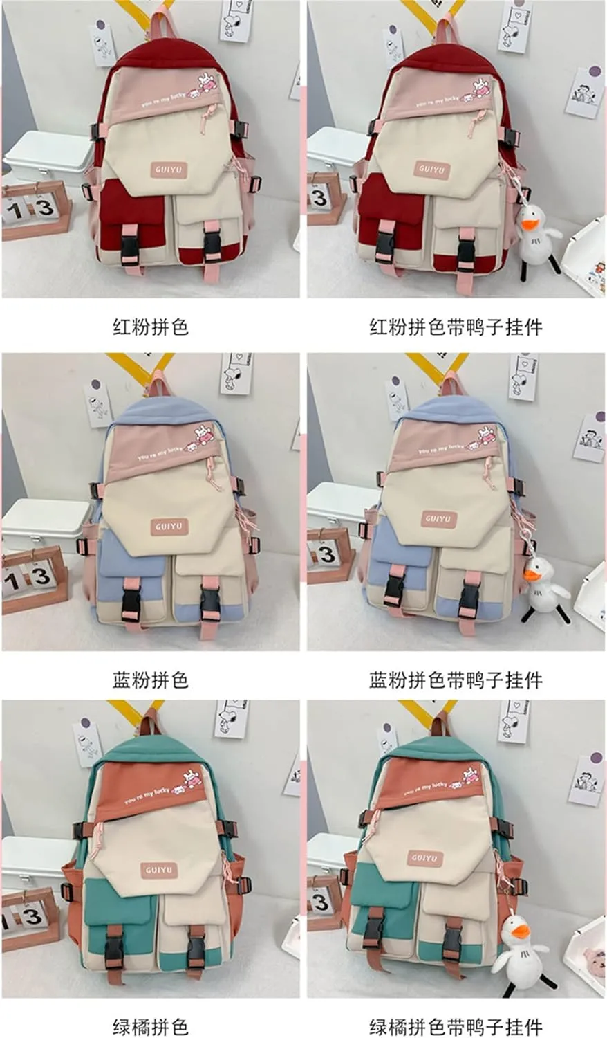 ISaikoy Anime Future Diary Backpack Bookbag Shoulder School Bag Daypack Laptop Bag 5