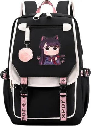 ISaikoy Anime Komi can't communicate Backpack Shoulder Bag Bookbag Student School Bag Daypack Satchel B13