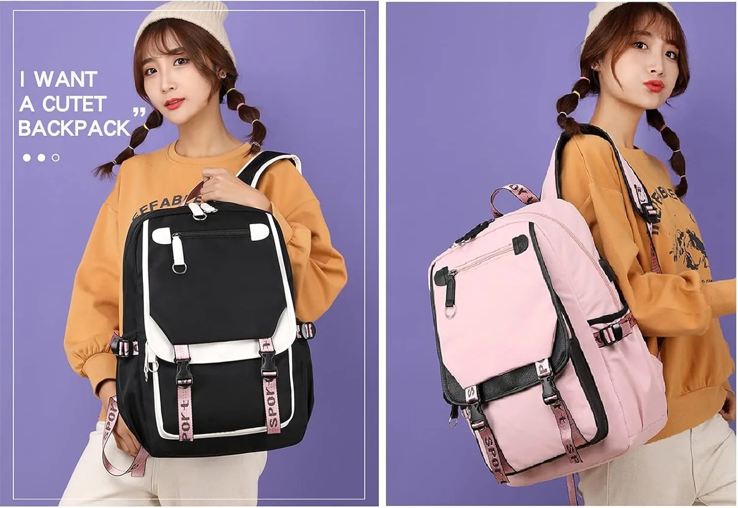 ISaikoy Anime Komi can't communicate Backpack Shoulder Bag Bookbag Student School Bag Daypack Satchel B1