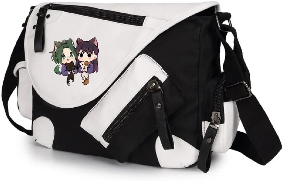 ISaikoy Anime Komi can't communicate Messenger Bag Satchel Crossbody Bag Handbag Shoulder Bag Sling Bag 11