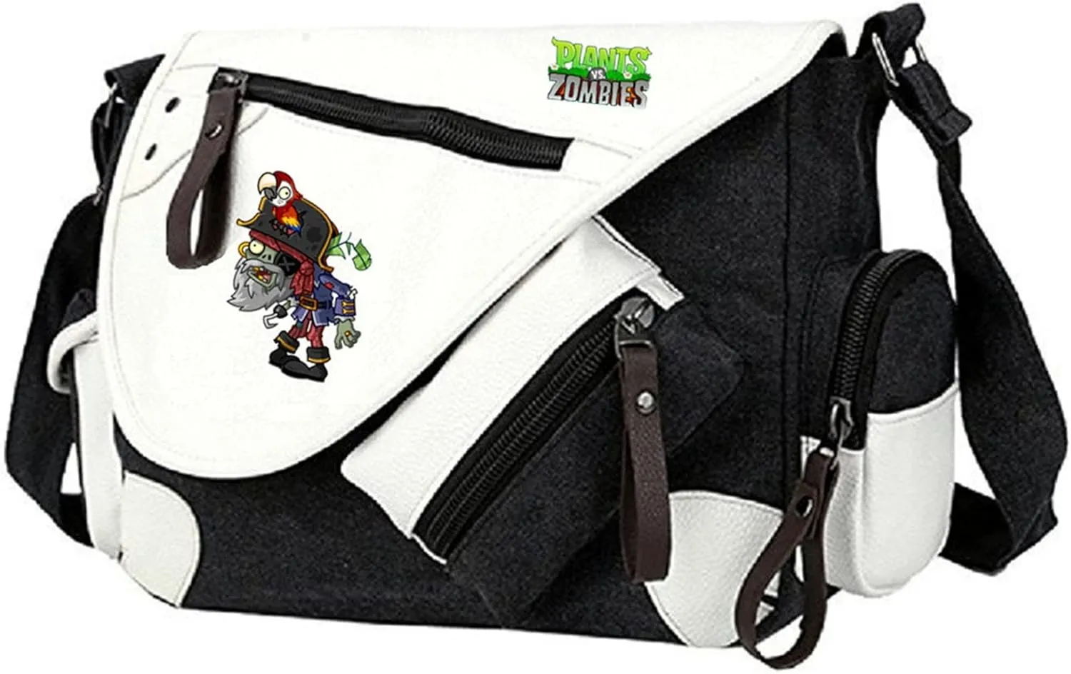 ISaikoy Anime Plants vs. Zombies Messenger Bag Satchel Crossbody Bag Handbag Shoulder Bag Style 1