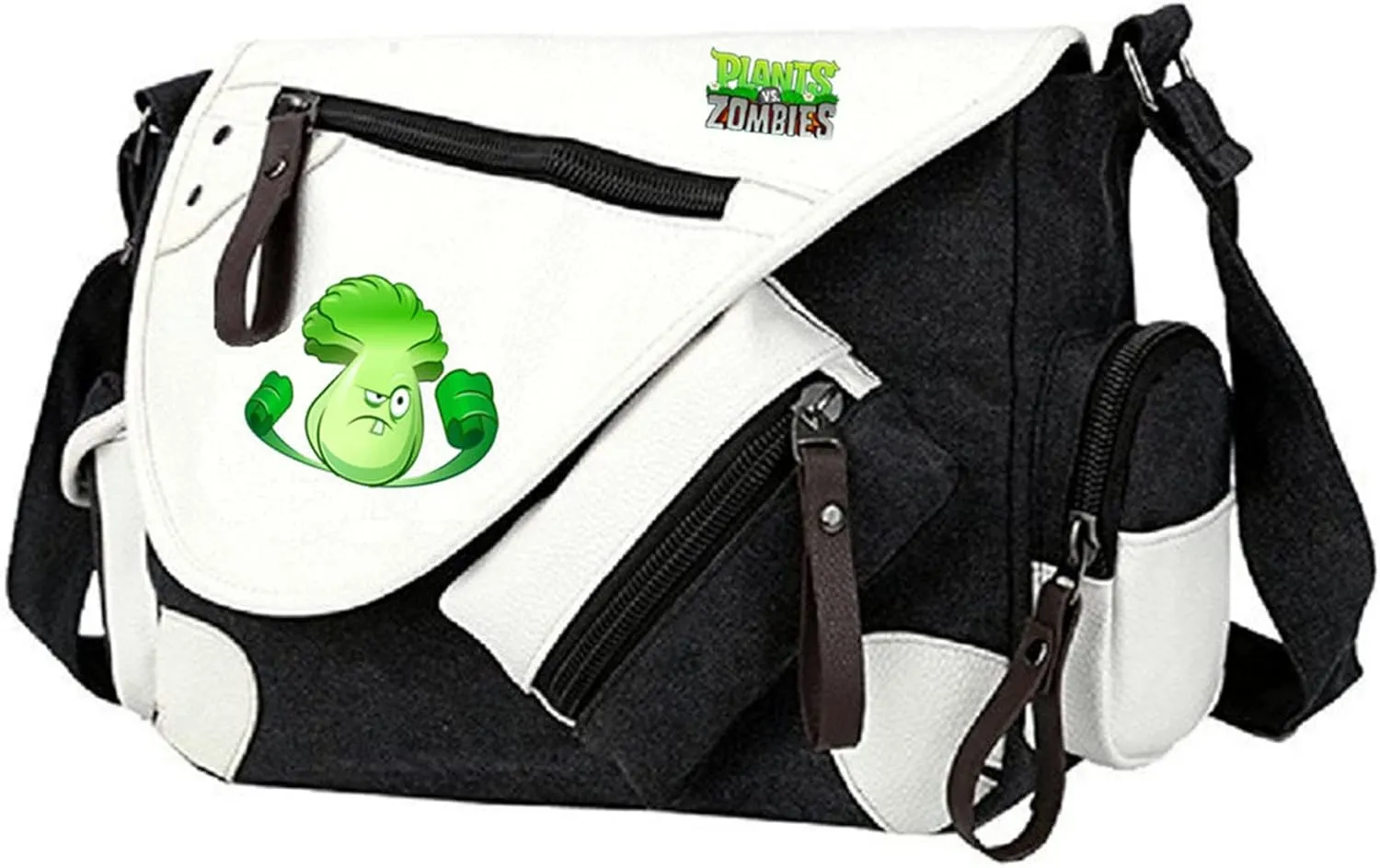 ISaikoy Anime Plants vs. Zombies Messenger Bag Satchel Crossbody Bag Handbag Shoulder Bag Style 2